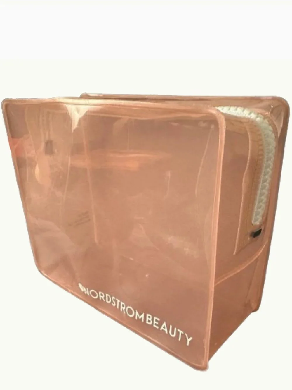 Nordstrom Beauty Translucent Pink Cosmetic Bag – NWOT Travel Makeup Pouch